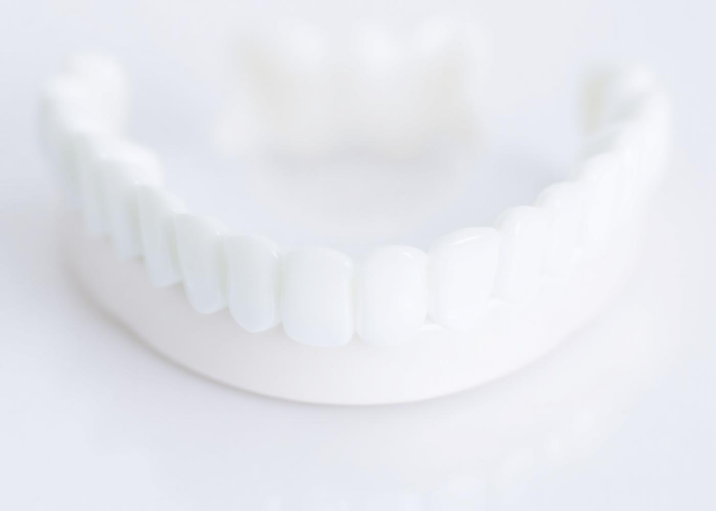 Pristine white dental crowns and zirconia restorations